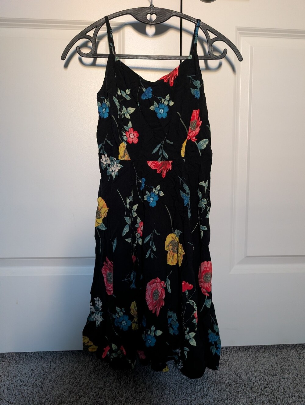 Black Floral Old Navy Dress XS
